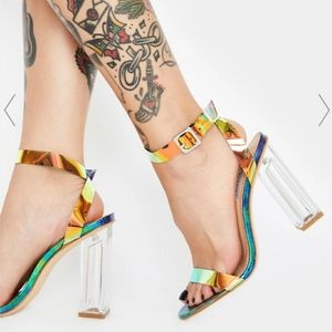 Dolls Kill Iridescent Heels